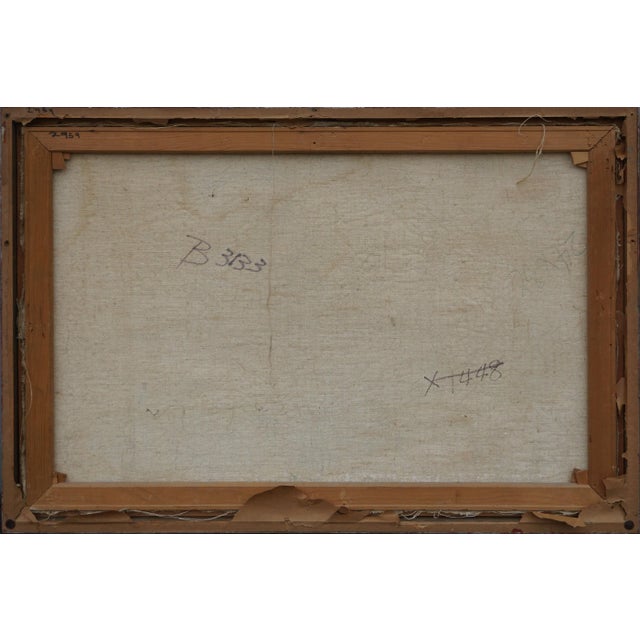 1960s Mid Century Abstracted Landscape Adobe Houses by S. Gallotti For Sale - Image 5 of 6