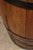 Brown Jack Daniels Whiskey Barrel Engraved Oak Wood With Metal Bands For Sale - Image 8 of 12
