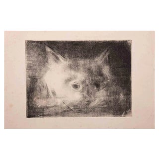 Giselle Halff, The Cat, Original Etching, 1950s For Sale