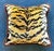 Vintage Regency Scalamandre “Le Tigre” Velvet Throw Pillow With Caterpillar Fringe For Sale - Image 9 of 12