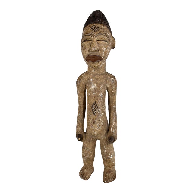 Early 20th Century Punu Standing Female Figure Gabon For Sale
