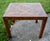 Henredon Oak Square Table Parquet Top Reeded Parsons Legs Mid Century End For Sale - Image 9 of 14