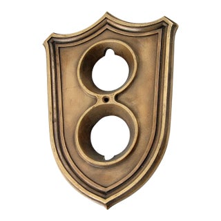 1930s Brass Elevator Indicator Plate For Sale