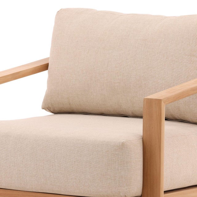 Wood Solana Teak Outdoor Arm Chair For Sale - Image 7 of 7