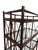 Wood Vintage Dark Walnut Bamboo Etagere For Sale - Image 7 of 8