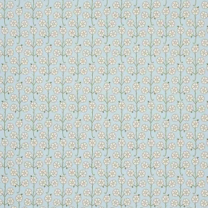 Sample - Schumacher x Neisha Crosland Gardenia Wallpaper in Egg Blue