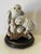1950s Gorgeous 1950s Japanese Porcelain Sculpture of Owls on Stand For Sale - Image 5 of 8