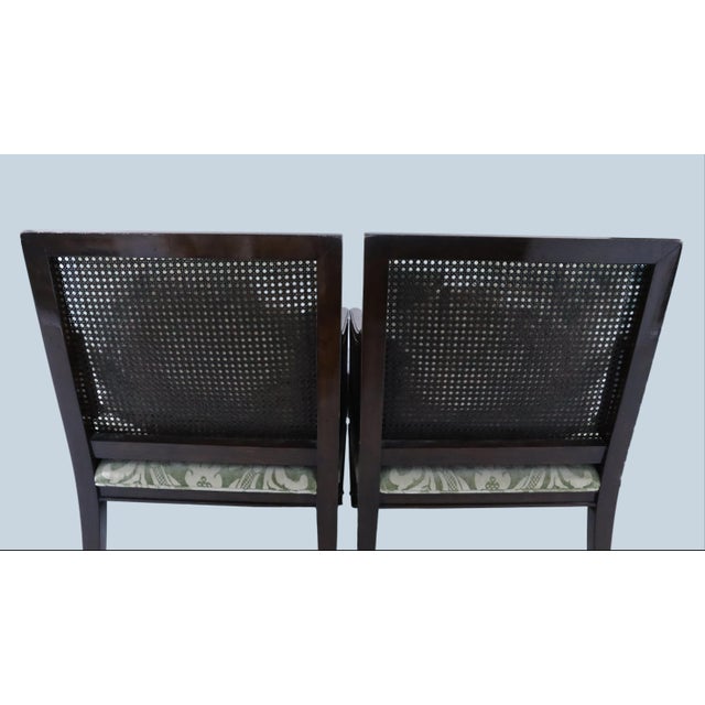 Mid 20th Century Pair of 20th Century French Bergere Fauteuil Cane Back Arm Chairs For Sale - Image 5 of 16