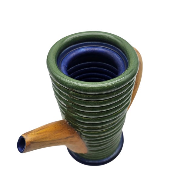 Jamie Walker Sculptural Coil Studio Pottery Teapot, Signed12" For Sale In San Francisco - Image 6 of 17