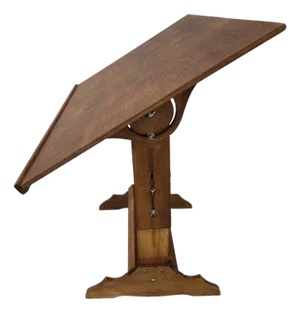 Antique Drafting Table Drafting Desk Adjustable Height and Slope
