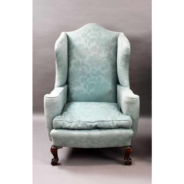 Antique Wing Back Armchairs, 1920, Set of 2 For Sale - Image 3 of 8