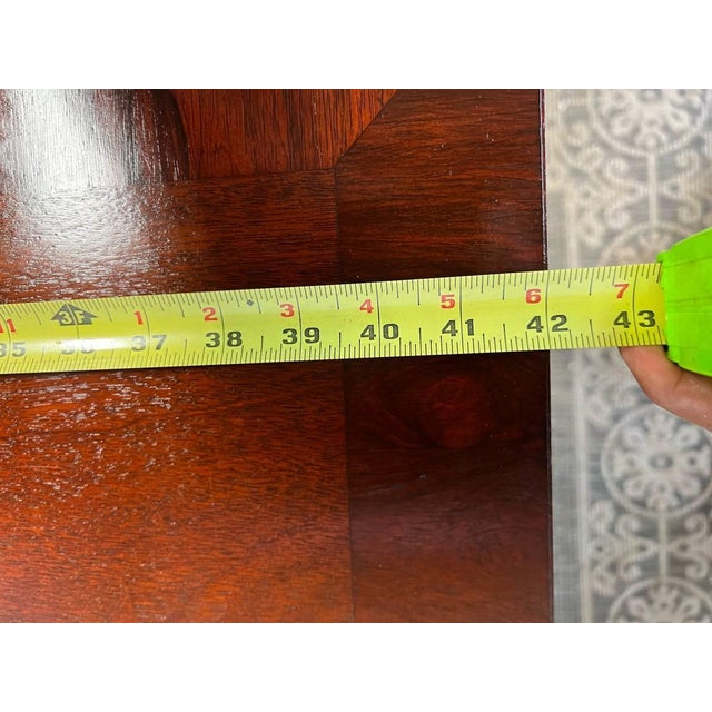 George III Style Inlaid Top Three Drawer Writing Table Desk. For Sale - Image 17 of 18