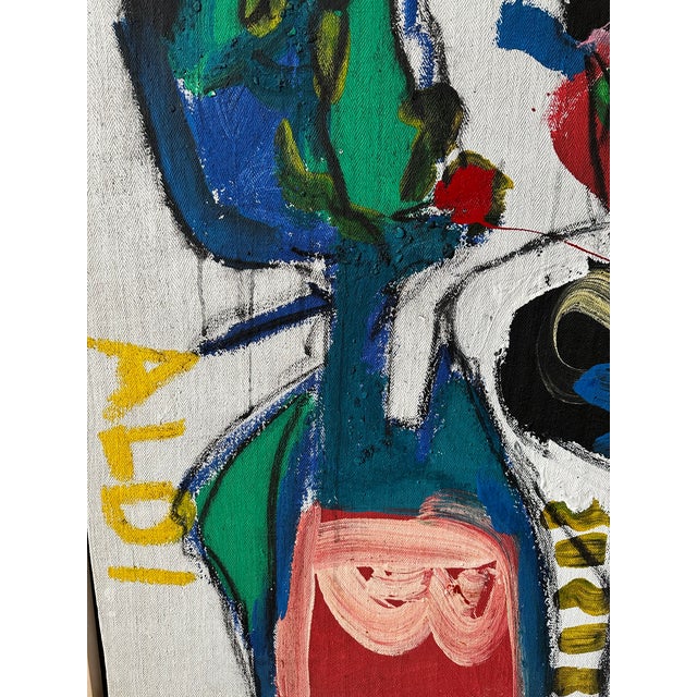White Original 1988 Peter Keil Painting For Sale - Image 8 of 10