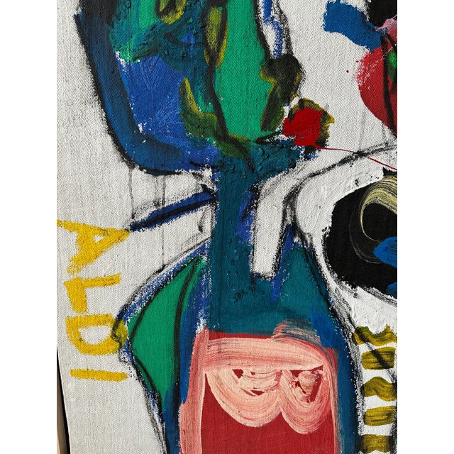 White Rare Large Scale Peter Keil Painting, 1988 - Junge Wilde Collection For Sale - Image 8 of 10