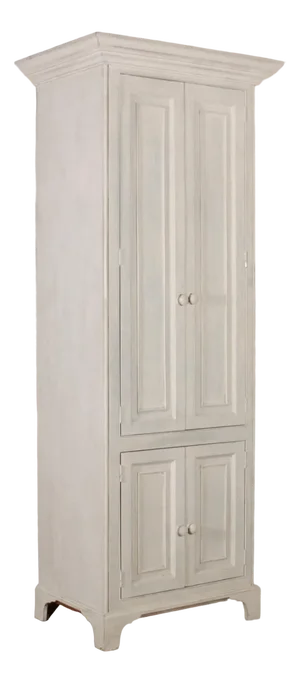 Painted Pine Linen Cupboard, 1890s