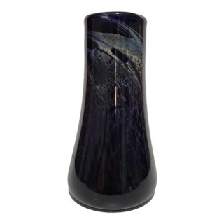 1970s Loren Chapman Abstract Art Glass Vase For Sale