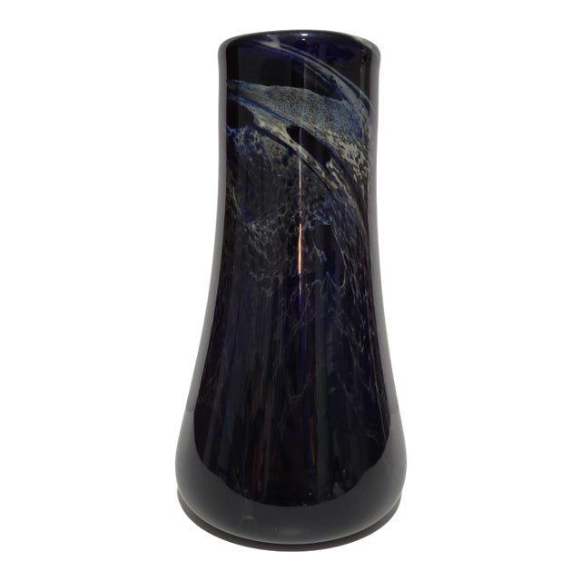 1970s Loren Chapman Abstract Art Glass Vase For Sale