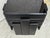 This listing features mid century modern set of 3 nesting tables, done in solid beech wood painted black, with black glass...
