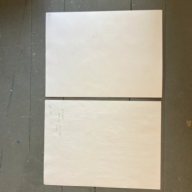 Contemporary Pair of Original Hollywood Regency Interior Watercolor Paintings For Sale In Philadelphia - Image 6 of 7