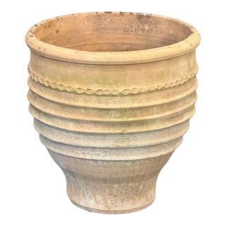 Large Greek Garden Planter Pot or Urn of Terracotta From Crete - Three Available For Sale