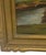 Green Mid 20th Century Gold Wood Framed Oil on Board “Rustic Landscape” by Artist T. H. Hayward For Sale - Image 8 of 12
