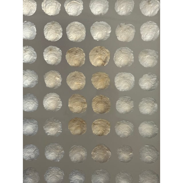 Shawna Stoney Natural Shell Three Panel Folding Screen For Sale - Image 9 of 12