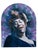 1980s 10' Foot Tall Oil on Canvas Portrait of Ella Fitzgerald - verso signed by Kenmark For Sale