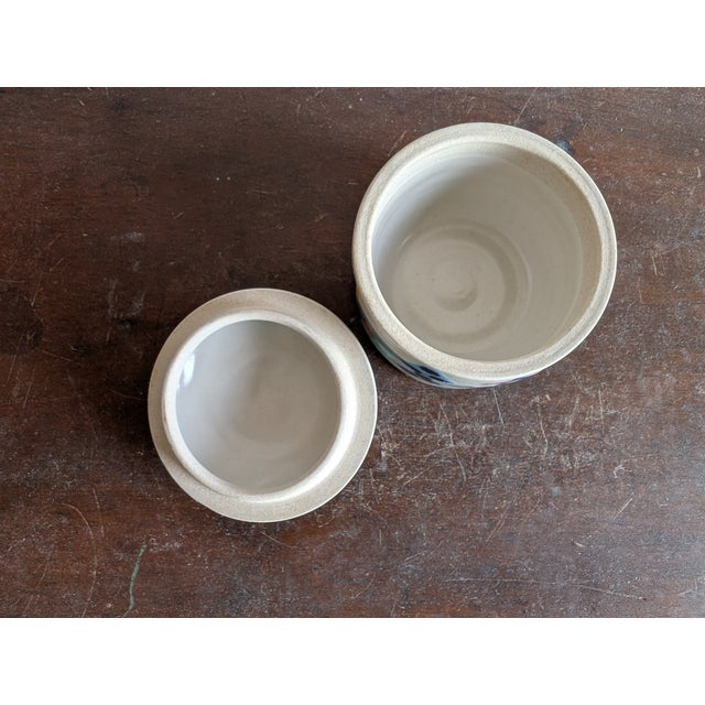 Round Lidded Ceramic Box by Anne McNulty Pottery ~ Enniskillen Ireland Irish Studio Pottery ~ Signed For Sale - Image 9 of 11