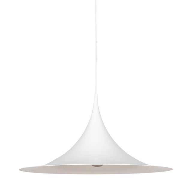 Vintage Semi Pendant Lamp by Bonderup and Thorup for Fog and Morup, 1968 For Sale