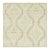 Contemporary Block Print Floral Natural Silk Square Rug by Rug & Kilim, India For Sale