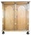 Antique German Oak Wardrobe, 1680 For Sale