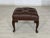 Chesterfield Stool in Dark Brown For Sale - Image 4 of 4