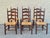 French Provincial Mid 20th Century Set of 6 French Provincial Ladderback Dining Chairs With Rush Seats For Sale - Image 3 of 12