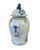 Vintage Large Chinoiserie B & W Porcelain Ginger Jar W/Birds 24" H For Sale - Image 4 of 10