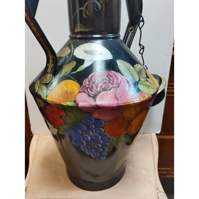 1970s Hand-Painted French Jug For Sale - Image 9 of 11