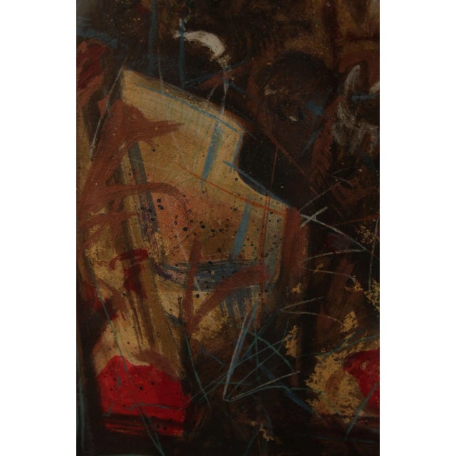 Brown Janet Treby 'Wild Thyme' Custom Framed Serigraph For Sale - Image 8 of 13