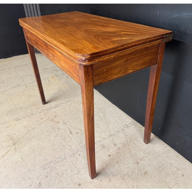 Antique Georgian Mahogany Tea Table, 1800 For Sale - Image 10 of 12