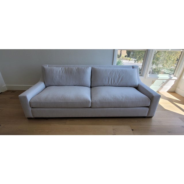 Restoration Hardware Linen Sofa Chairish