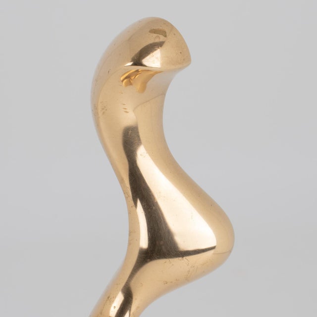 Roland Masson Abstract Organic Bronze Sculpture on Marble Base, circa 1990 For Sale - Image 11 of 13