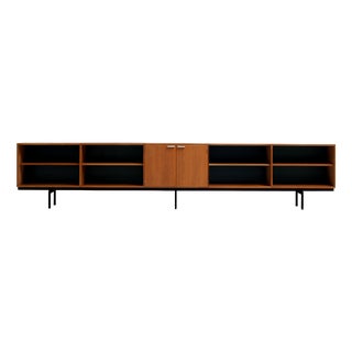 Long Oak Sideboard by Cees Braakman for Pastoe, 1960s For Sale