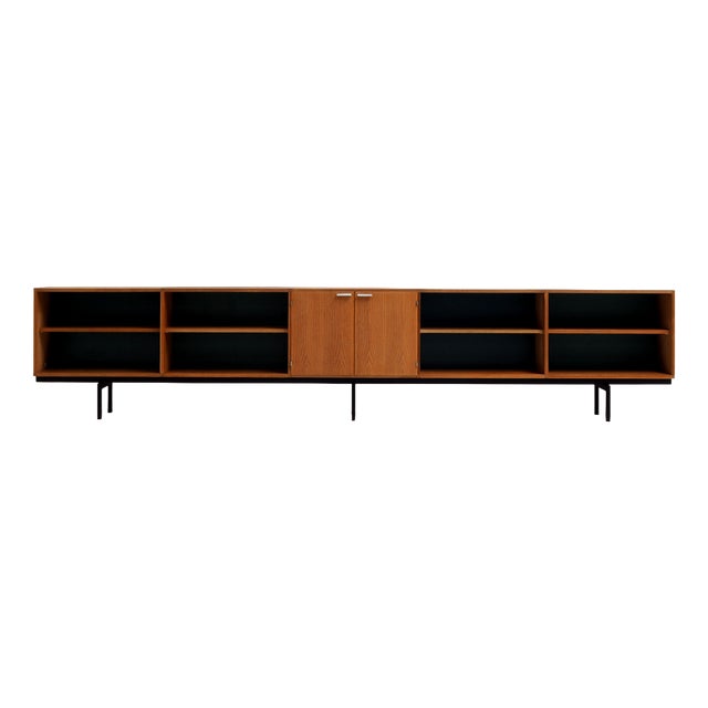 Long Oak Sideboard by Cees Braakman for Pastoe, 1960s For Sale
