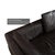 Animal Skin Dark Brown Leather Volare Corner Sofa with Manual Function from Koinor For Sale - Image 7 of 13