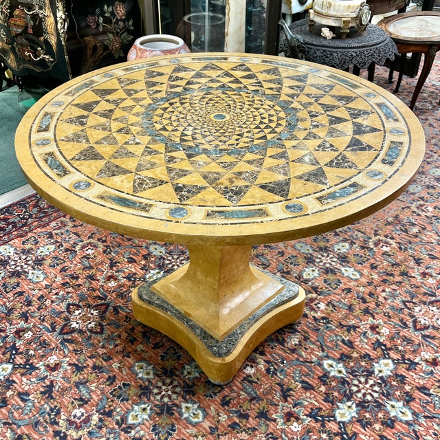 Stone Late 20th Century Large Specimen Marble Center Table For Sale - Image 7 of 13