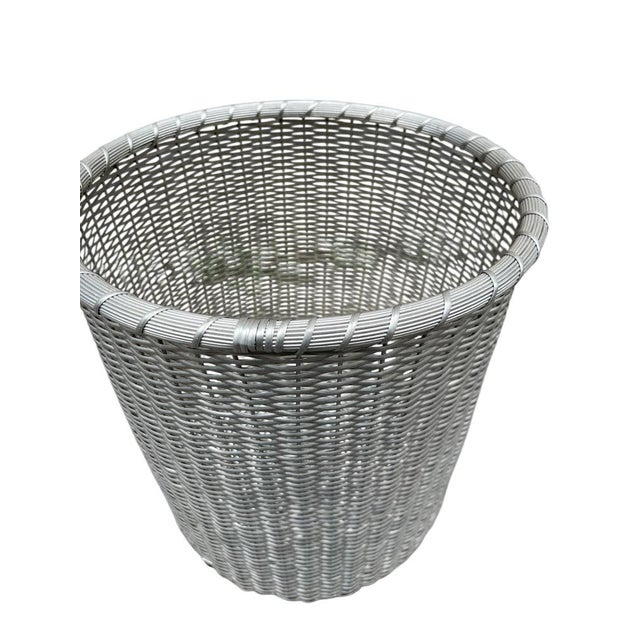 Office Trash Can attributed to Maria Pergay, 1970s For Sale - Image 4 of 9