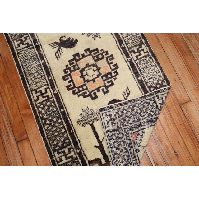 Early 20th Century Zabihi Collection Small Mongolian Animal Rug - 2'2" x 4'1" For Sale In New York - Image 6 of 6