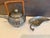 Vintage Art Deco Pewter Set, Teapot & Lotus Leaf Dish - Set of 2 For Sale In Palm Springs - Image 6 of 13