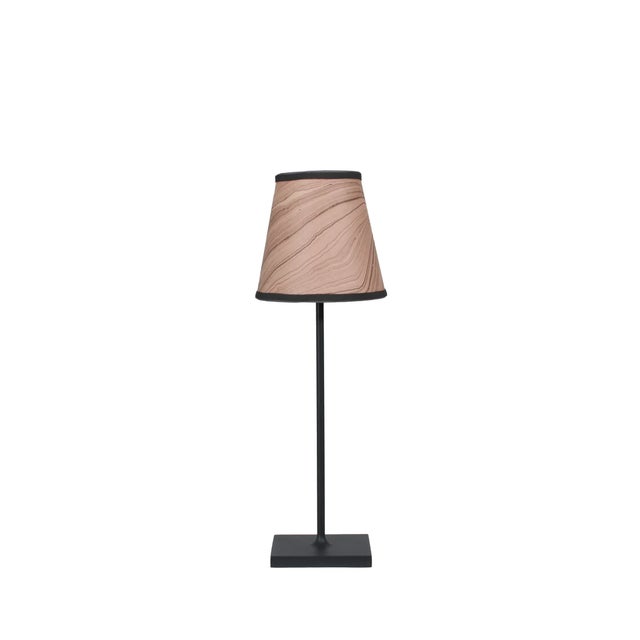 These marbleized parchment paper lampshades are unique works of art, crafted with marbleized dyes on sturdy parchment....