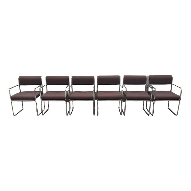 Minny Chairs by Giovanni Carini for Planula, 1970s, Set of 6 For Sale