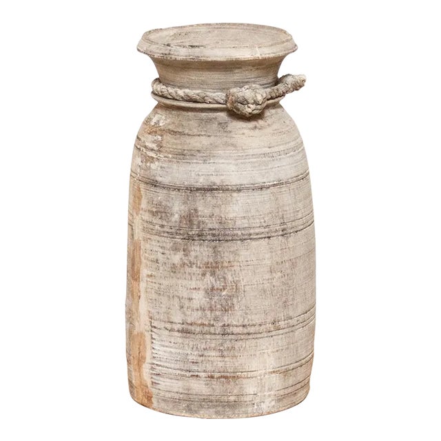 Handmade Wooden Vase-Anura For Sale