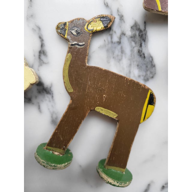 Vintage Wooden Folk Art Animals, 1950s, Set of 20 For Sale - Image 12 of 16